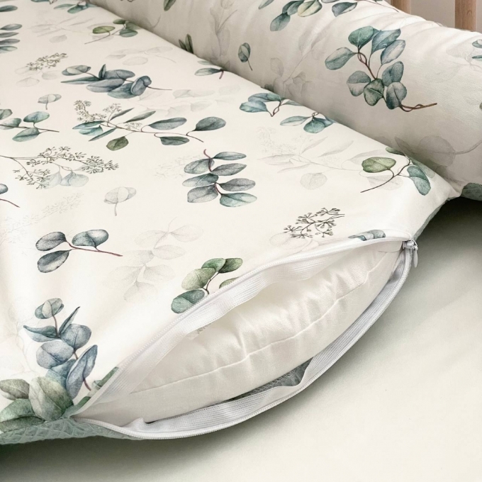 Protectie somn – Baby Nest vafe cu mix de flori- menta (6)